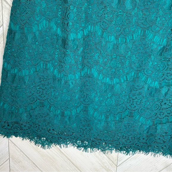 ☢️3 For $20.Forever 21 teal lace mini skirt - Picture 3 of 8